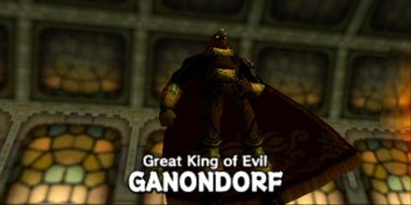 Ganondorf, bearer of the Triforce of Power.