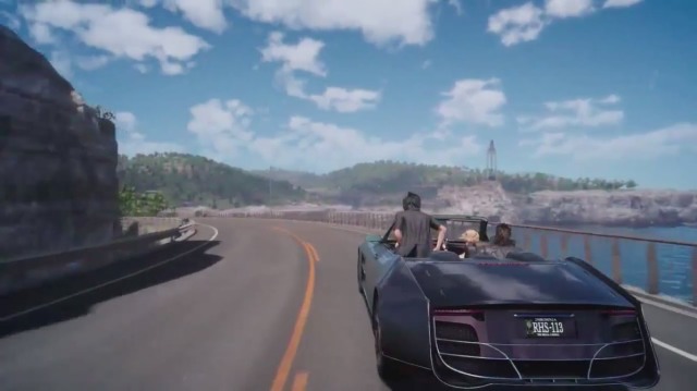 Noctis and friends driving